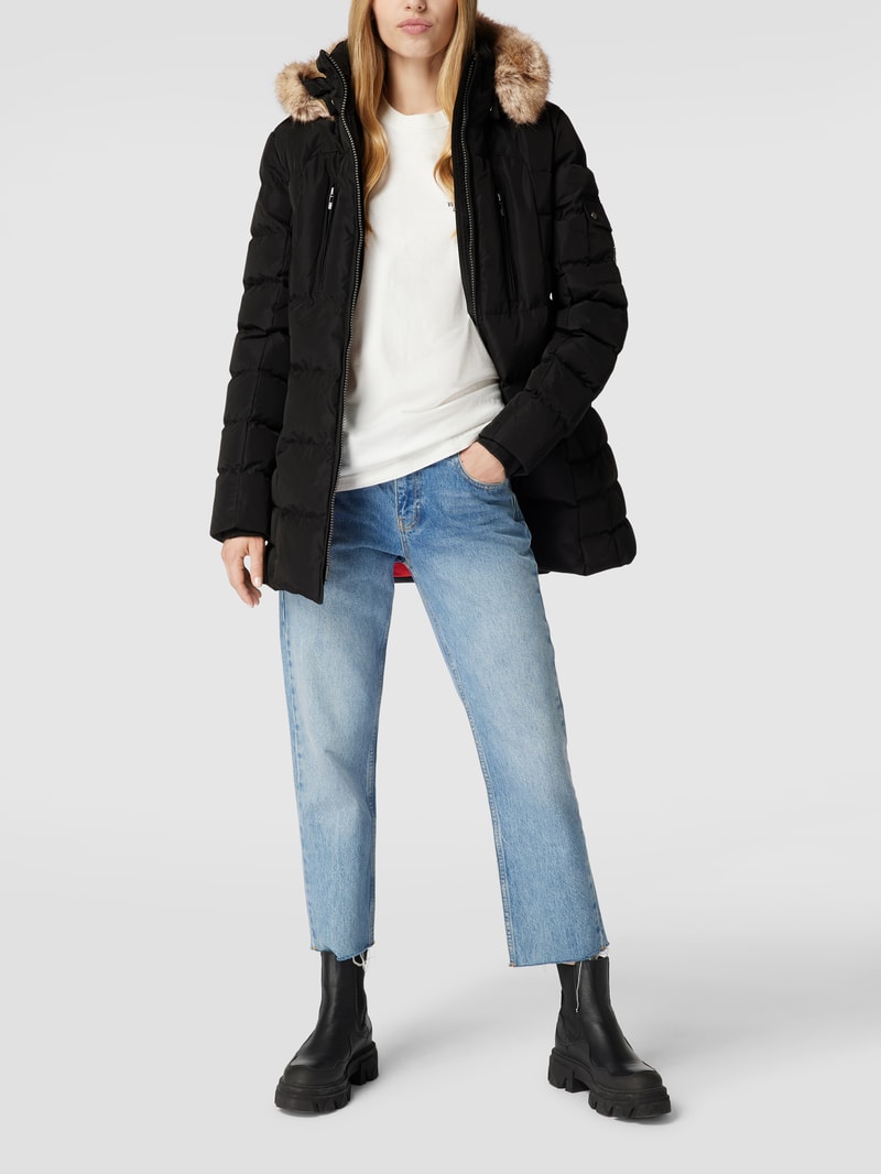 Funktionsjacke mit Zweiwege-Reißverschluss Modell 'HOLLYWOOD 560' in schwarz
