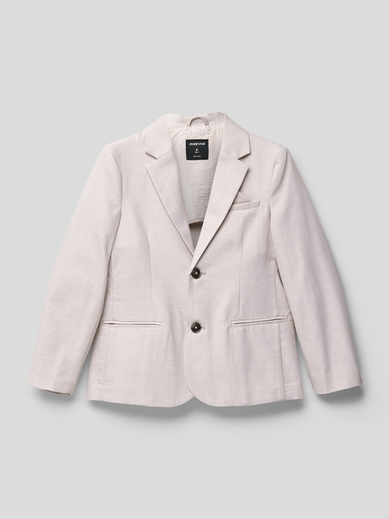 Blazer in melierter Optik in sand