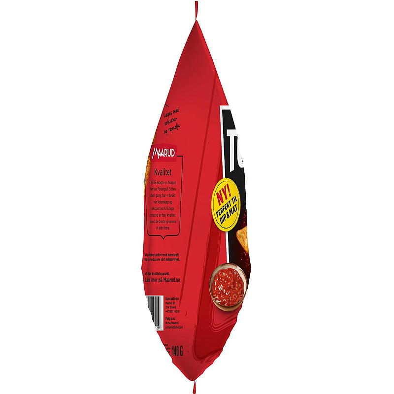 Maarud Tortilla 140 g Ekstra store chili cheese
