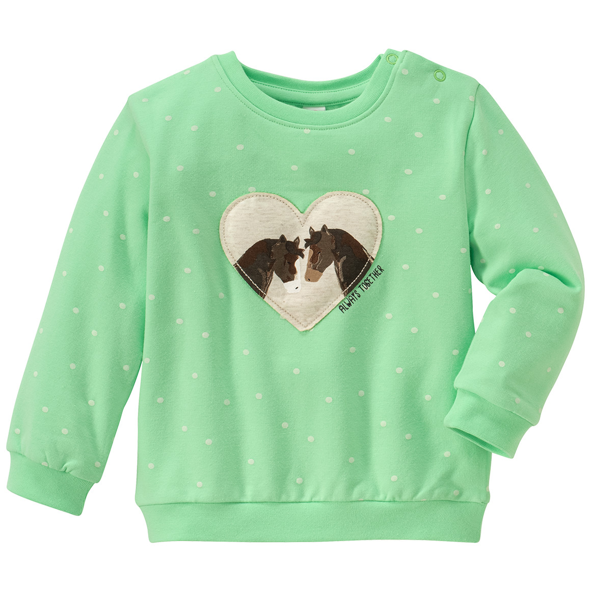 Baby Sweatshirt mit Pferde-Applikation