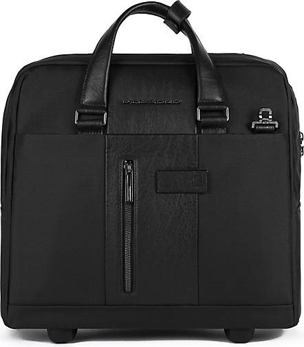 Piquadro Brief 2-Rollen Businesstrolley 40 cm Laptopfach