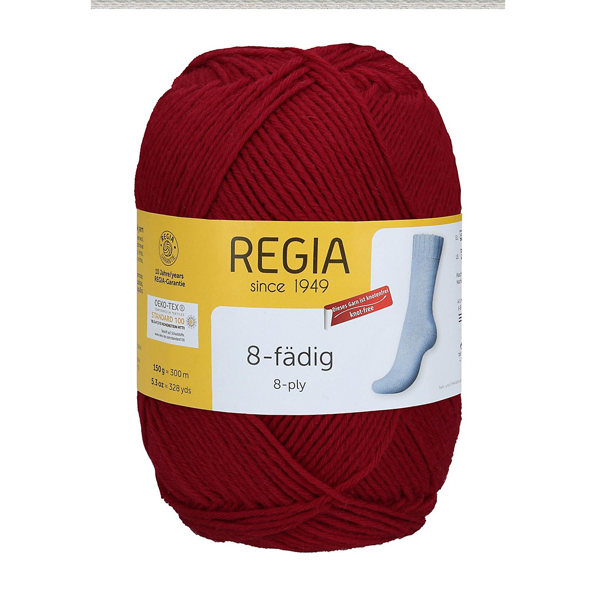 Handstrickgarne 8-fädig, 150g Kirsche