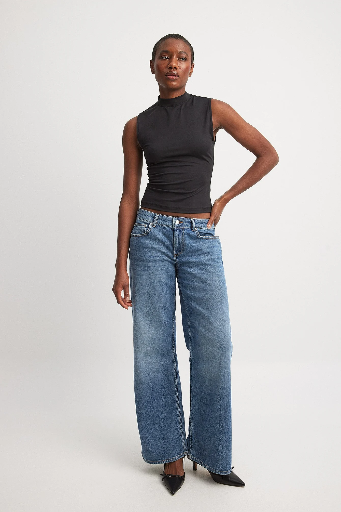 Body Hugging High Neck Top