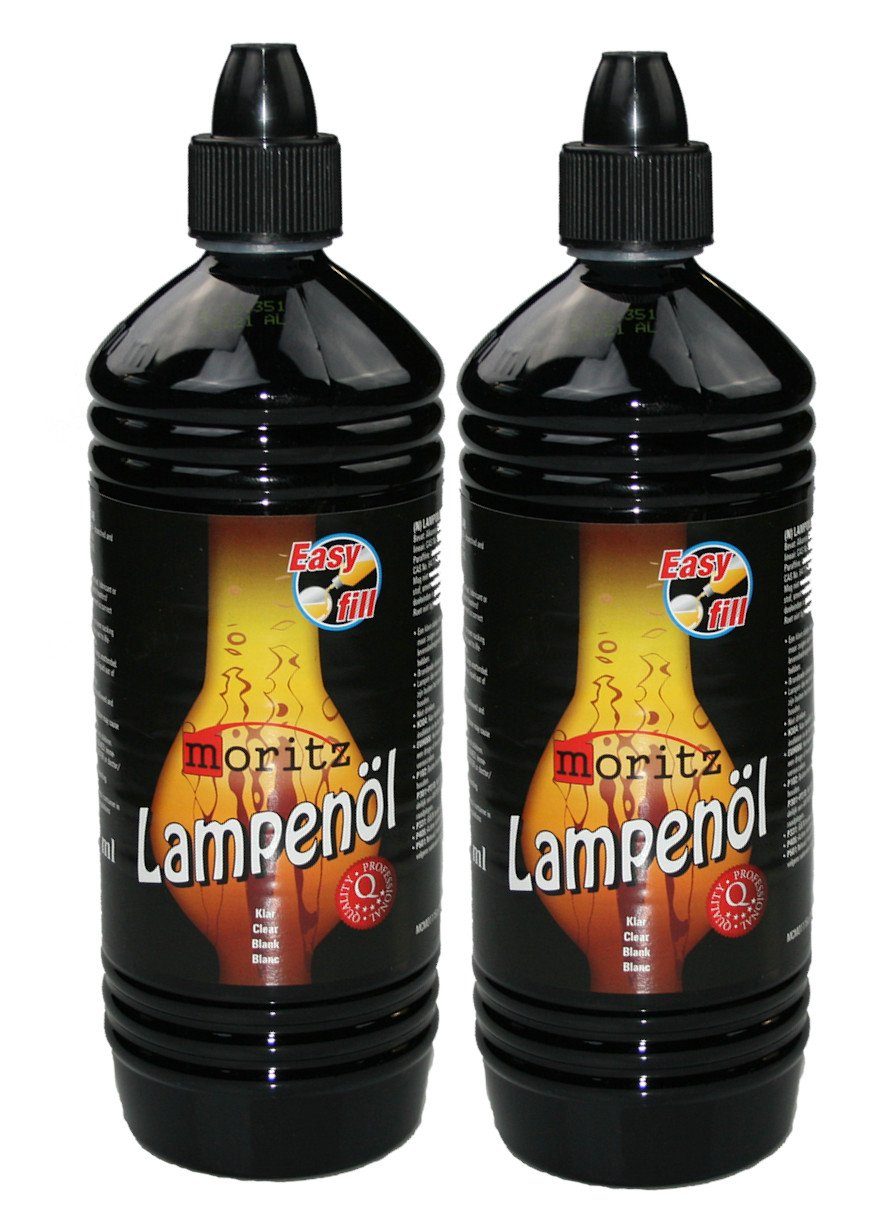 Moritz Lampenöl 2L Lampenöl Lampen Öl Fackelöl Öllampe Laterne, (Brennstoff), für Bambusfackeln, Gartenfackeln, Öllampen Outdoor Zubehör