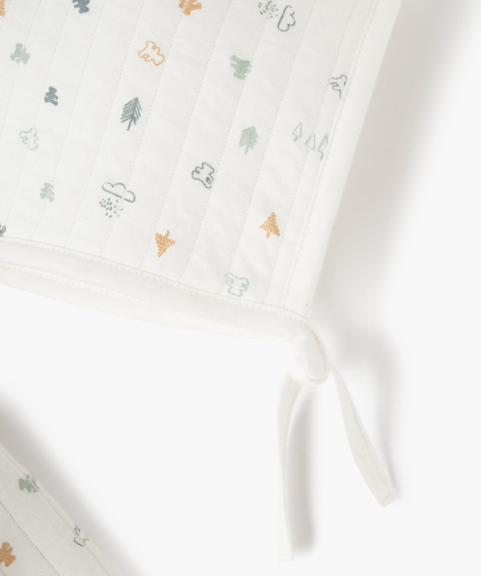 Ensemble bébé 2 pièces : combinaison et bonnet imprimés ... ecru | GEMO