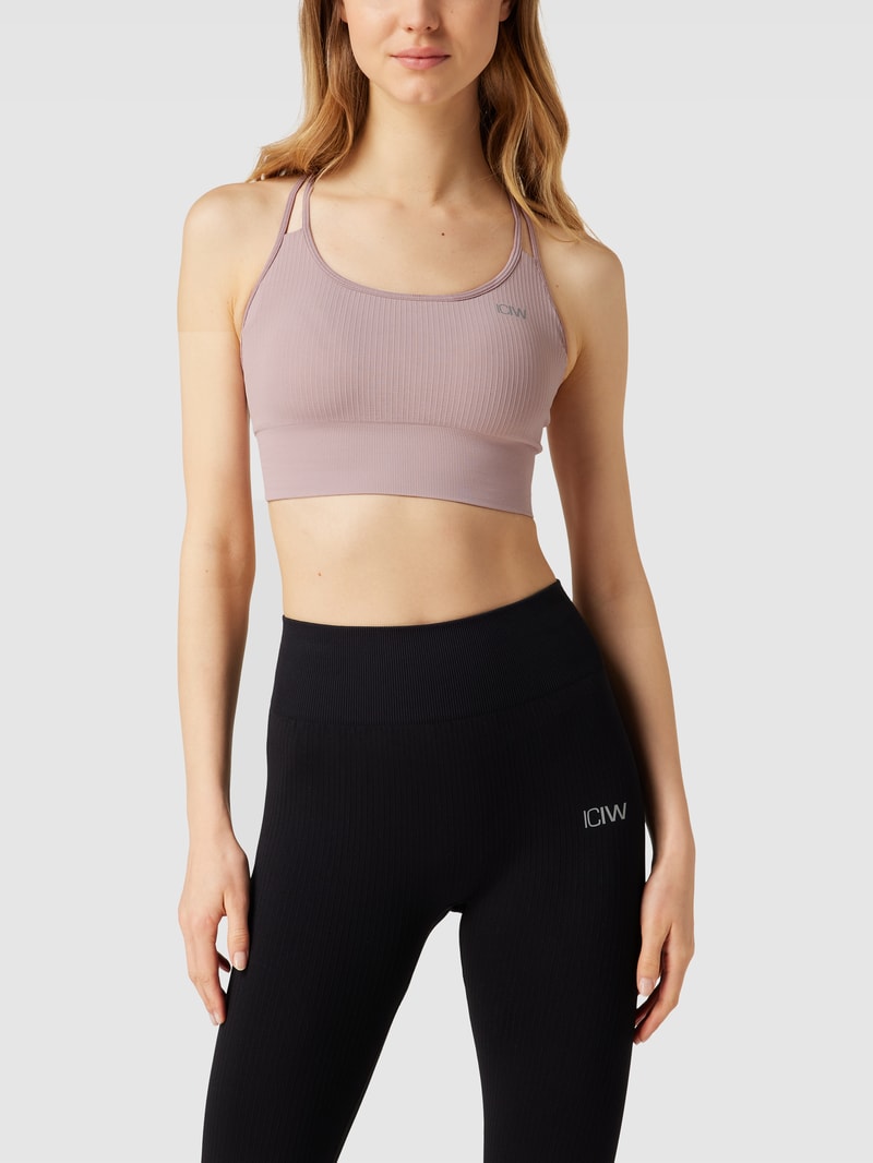 BH mit Label-Print in mauve