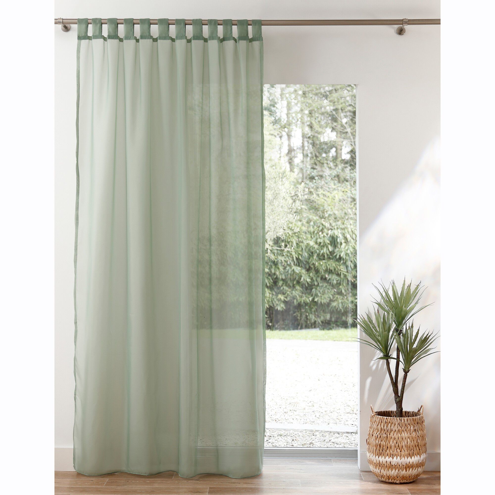 Panneau voile uni finition pattes