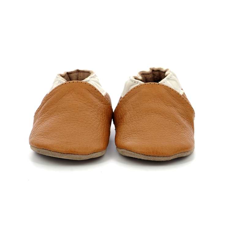 Chaussons cuir tannage vegetal Coddle Baby