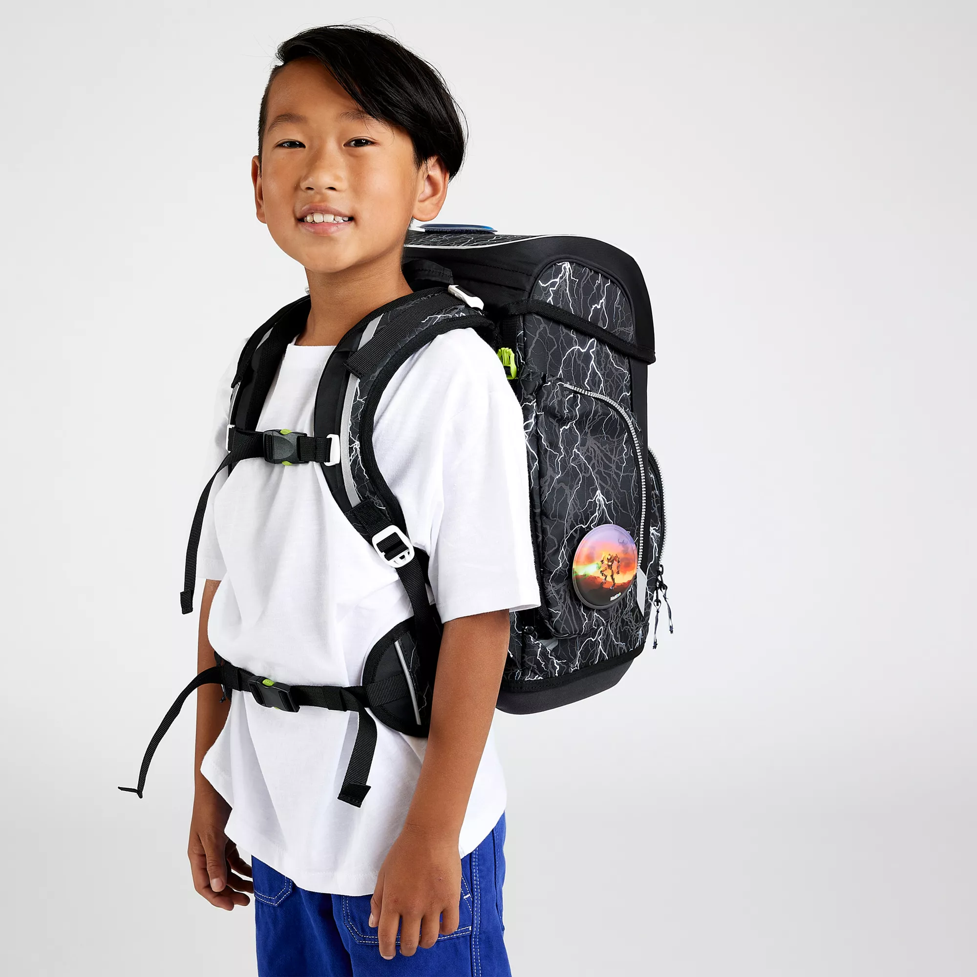 ergobag Schulranzen Set Super Reflektbär