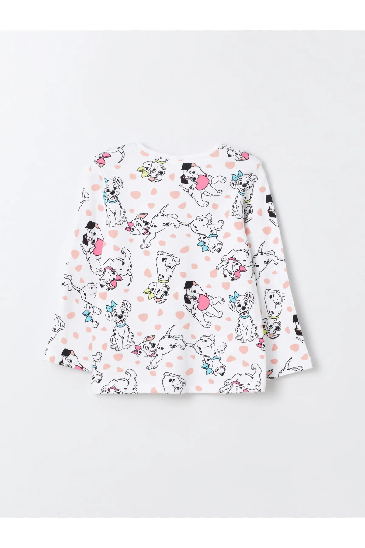 LC Waikiki  Pyjama-Set für Baby-Mädchen mit Rundhalsausschnitt und langen Ärmeln und 101 Dalmatiner-Aufdruck
