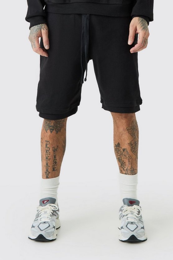 Tall lockere gerippte Edition Shorts
