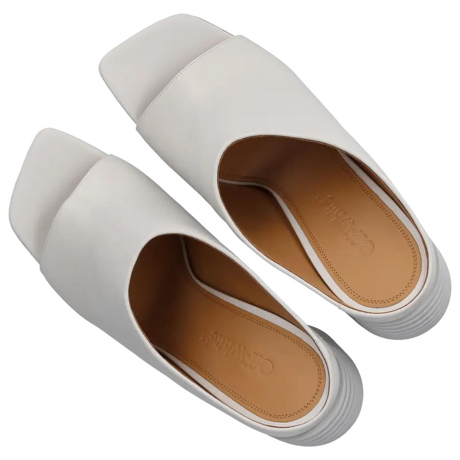 Off-White - Pantoletten SPRING Nappaleder - weiß
