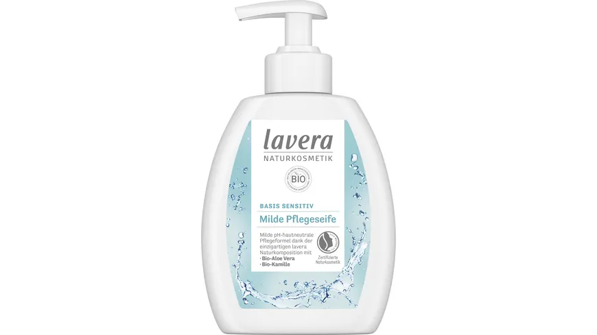 lavera BASIS SENSITIV milde Pflegeseife 250 ml