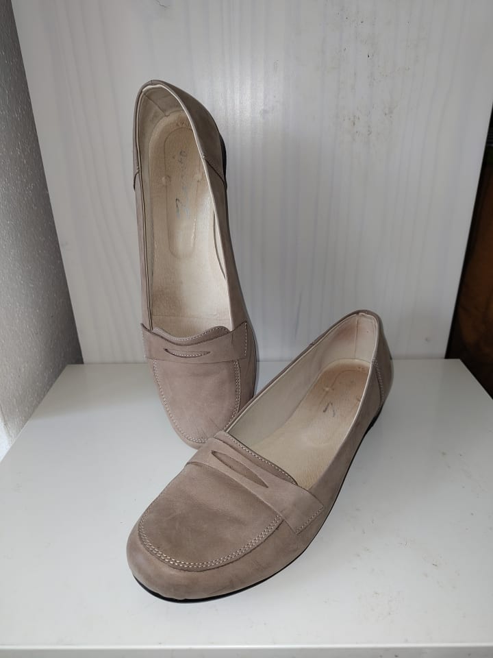Zapato Leder-Slipper in Hellbraun günstig kaufen 40