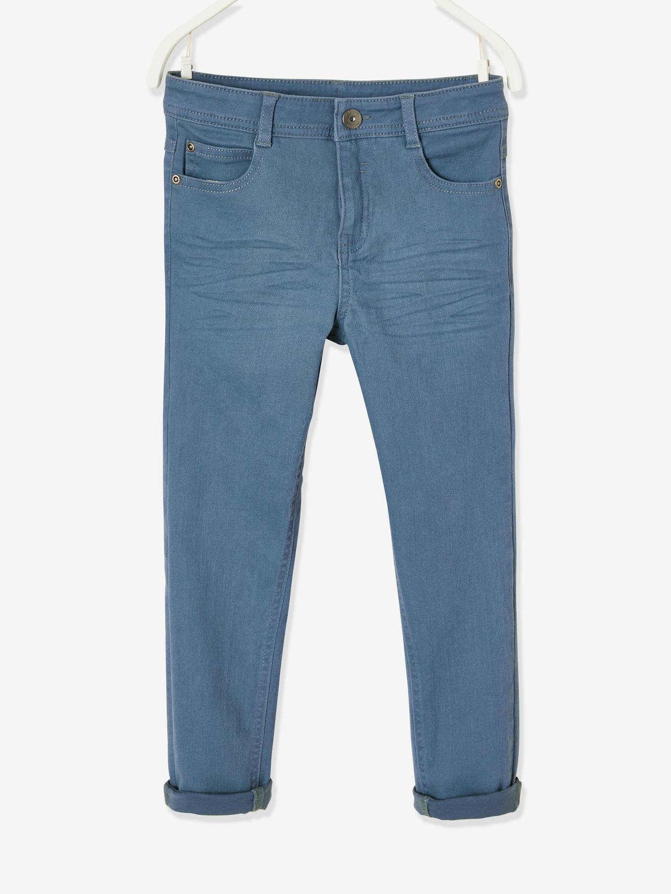 Pantalon slim MorphologiK tour de hanches LARGE garçon acajou