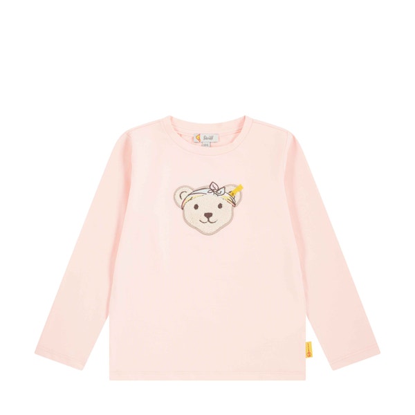 T-Shirt langarm, rosa für Mädchen