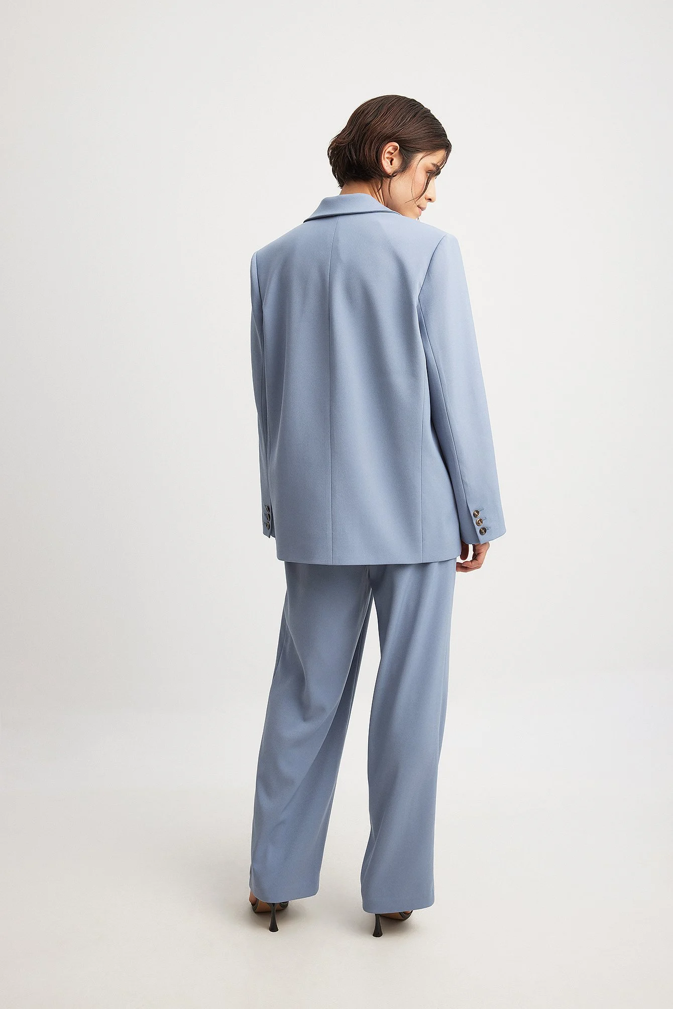 Recycelter zweireihiger Oversize-Blazer