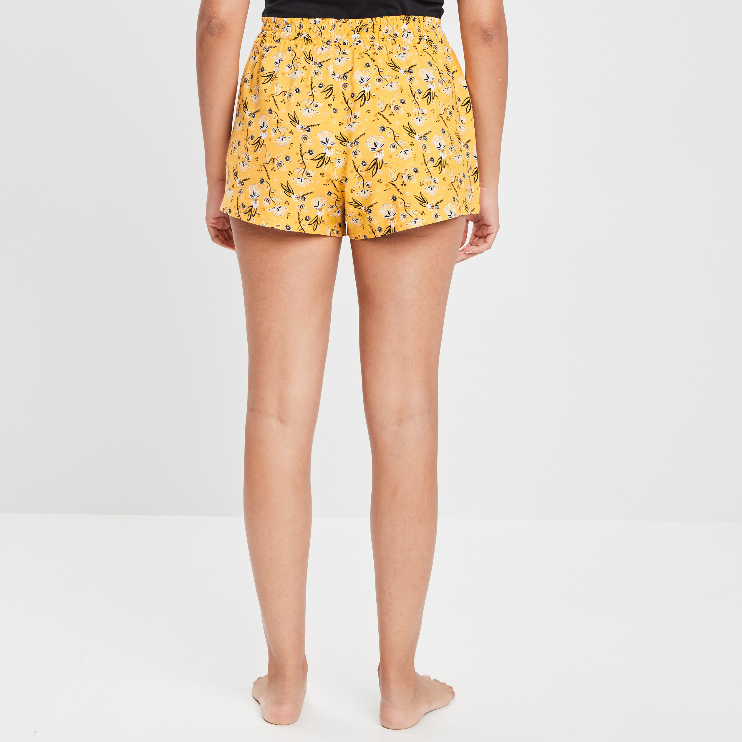 Short de pyjama jaune femme | La Halle