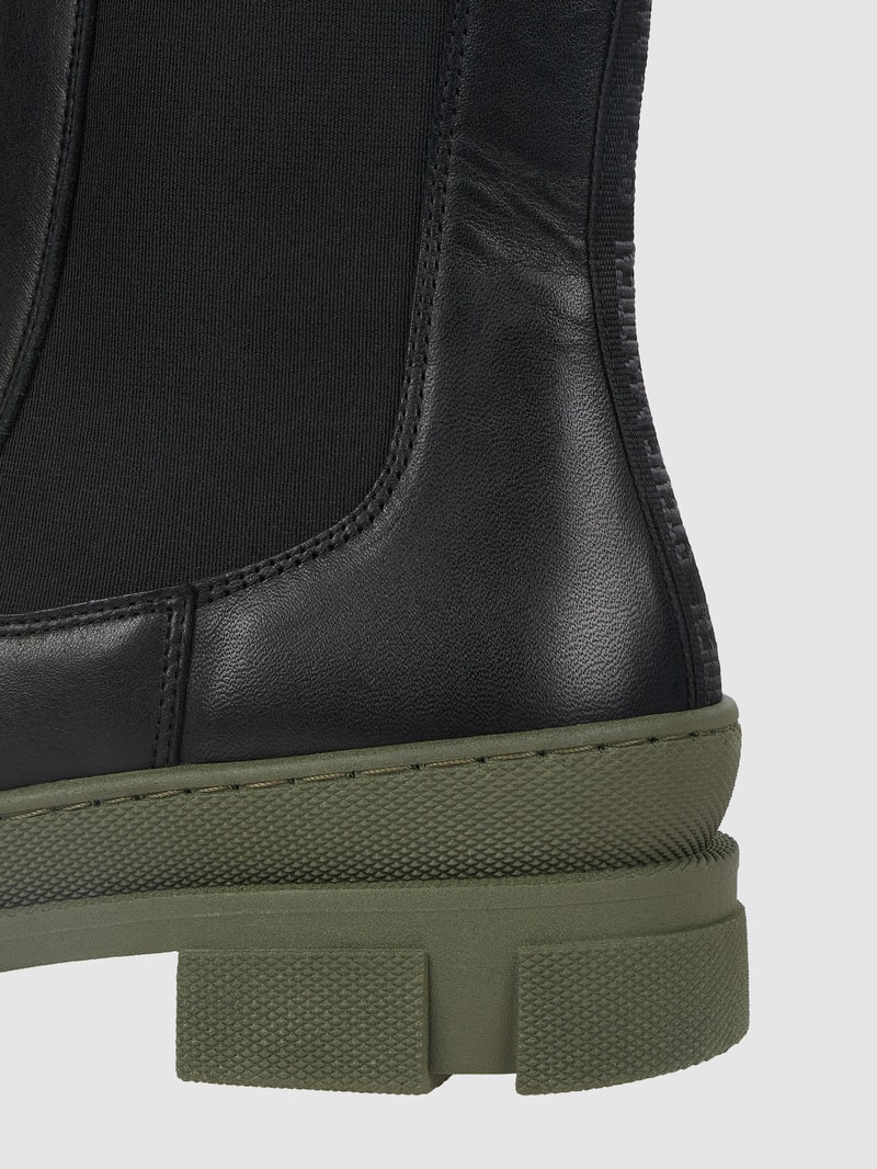 Chelsea Boots aus Leder Modell 'Filina' in schwarz