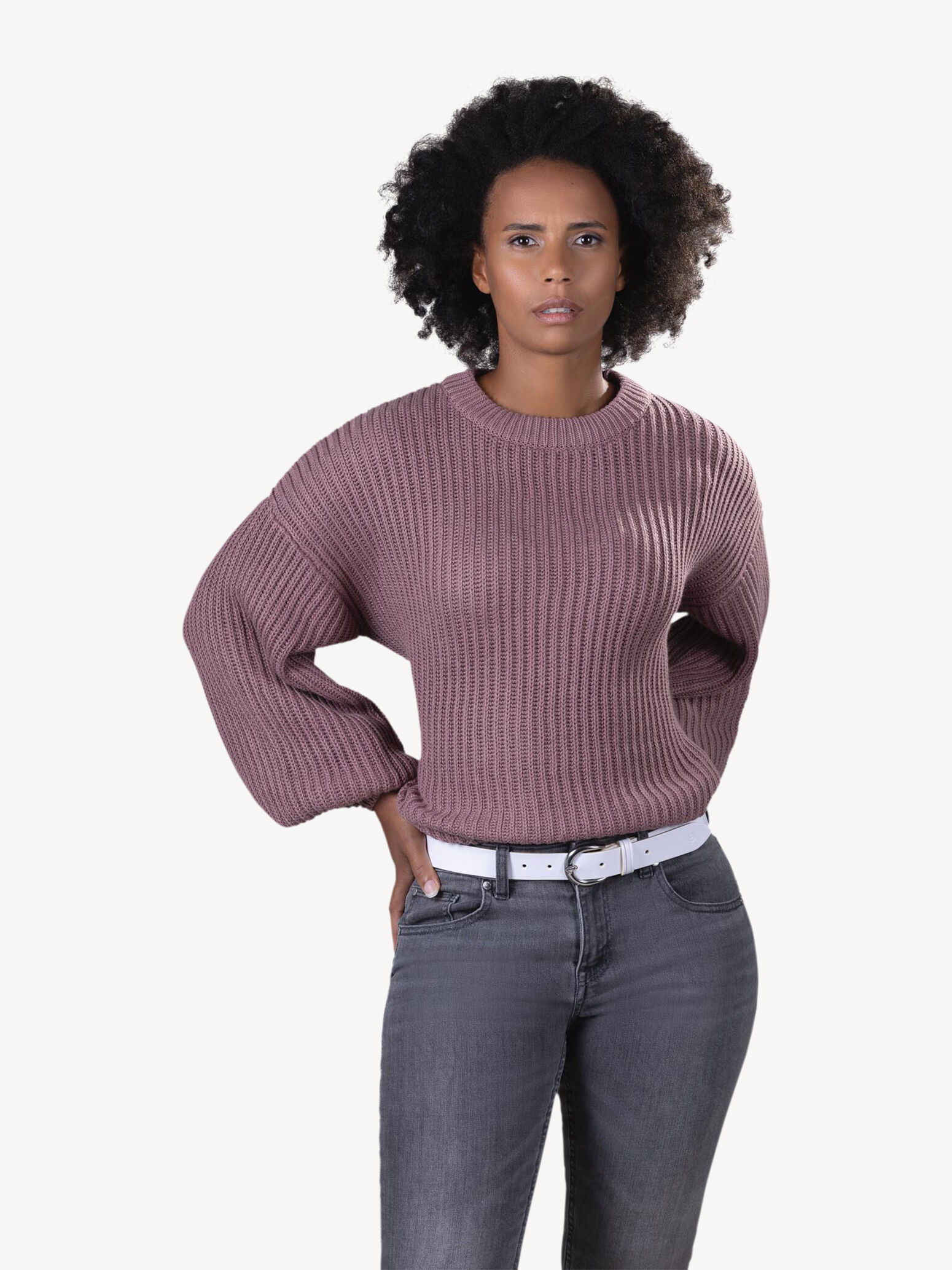 Ceinture en cuir - blanc