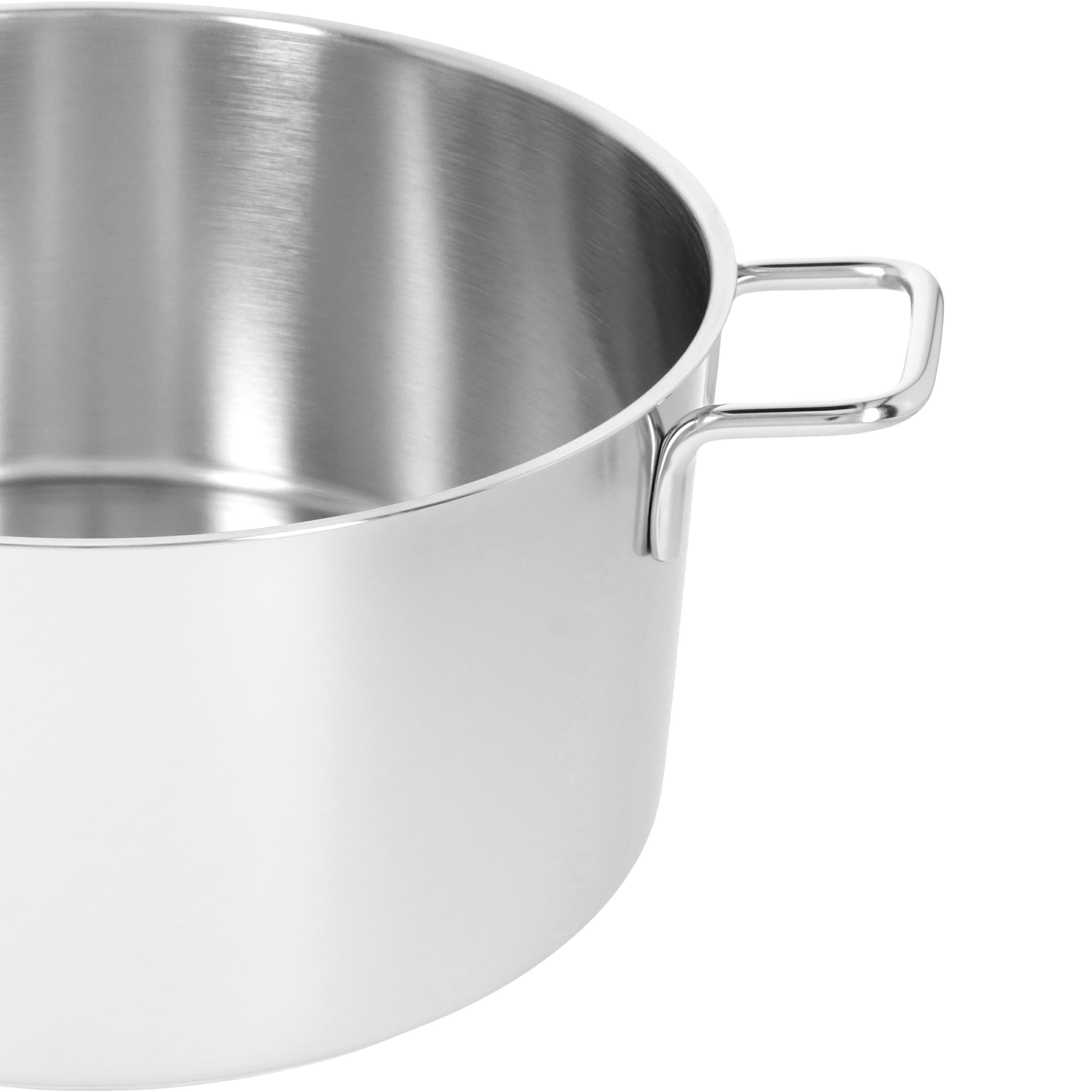 Bratentopf mit Deckel 28 cm, 18/10 Edelstahl