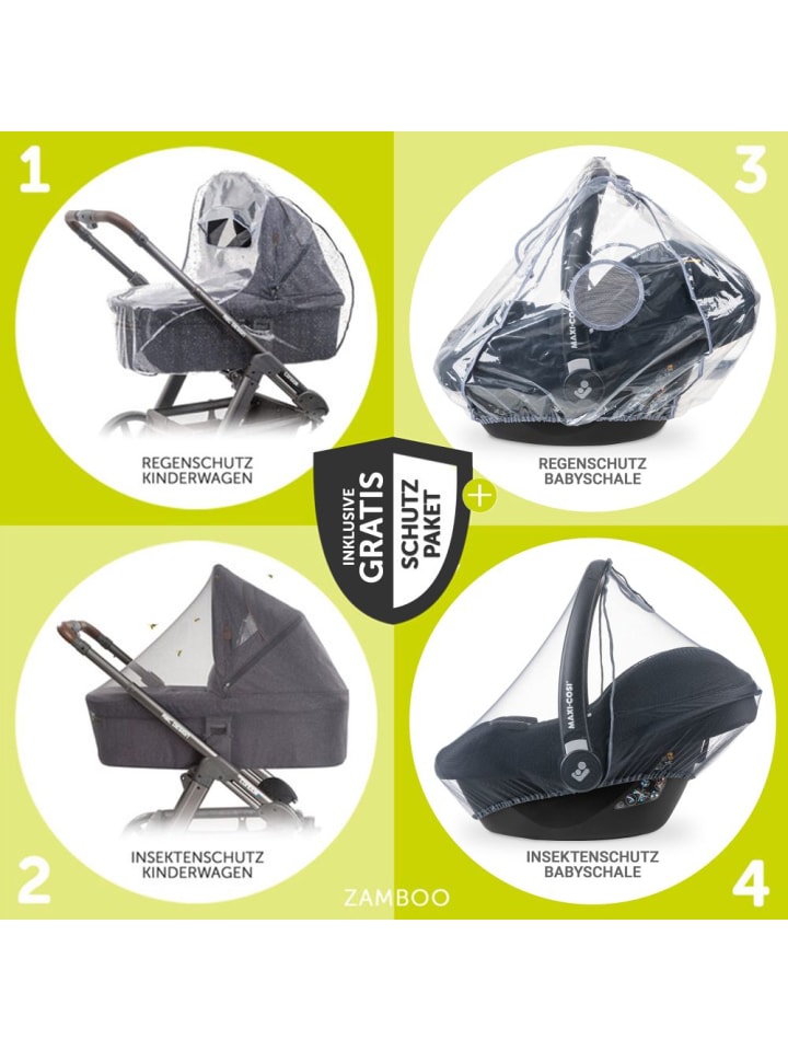 Hauck 3in1 Kinderwagen-Set Vision X Trio Set Silver in beige günstig kaufen onesize