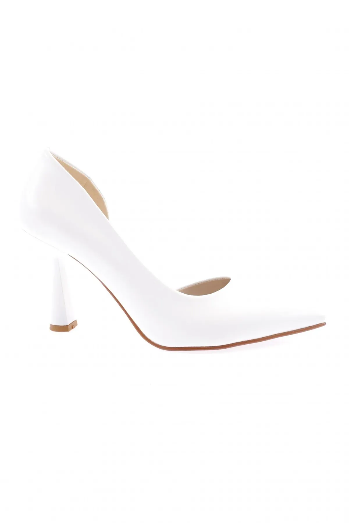 DGN  Weiße Damenschuhe mit dünnem Absatz und spitzer Spitze - 1300-23y