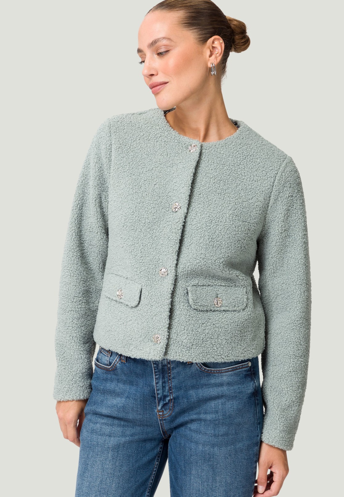 Blazerjacke im Teddyfellstyle