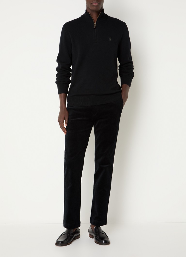 Πουλόβερ με μισό φερμουάρ Ralph Lauren Fine Knit Wool