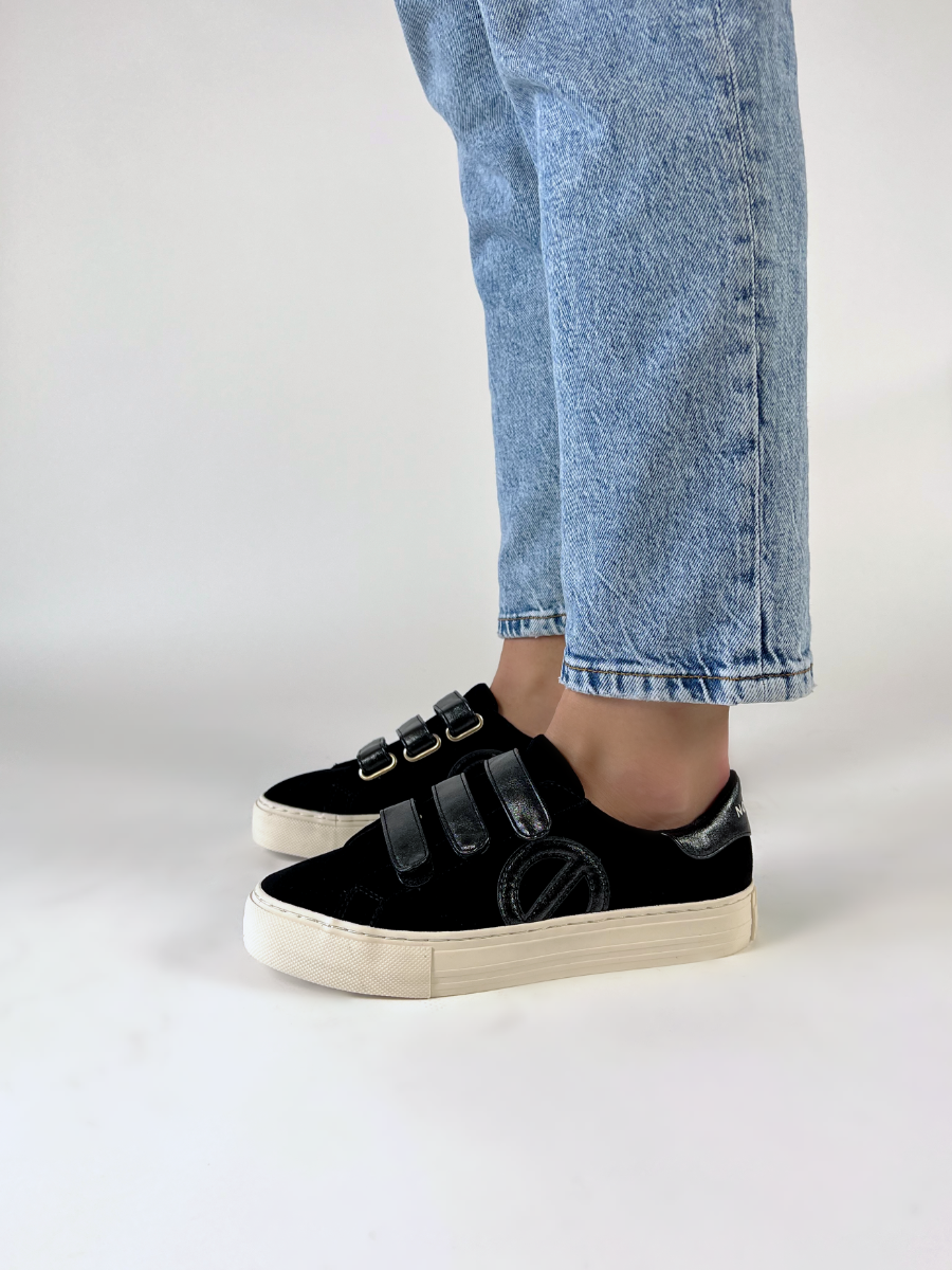 No Name  ARCADE STRAPS SIDE SUEDE H23 - Noir