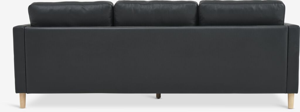 FALSLEV FALSLEV 3-seters sofa, svart imitert skinn