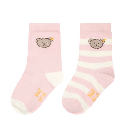 Socken 2er Pack GOTS, rosa