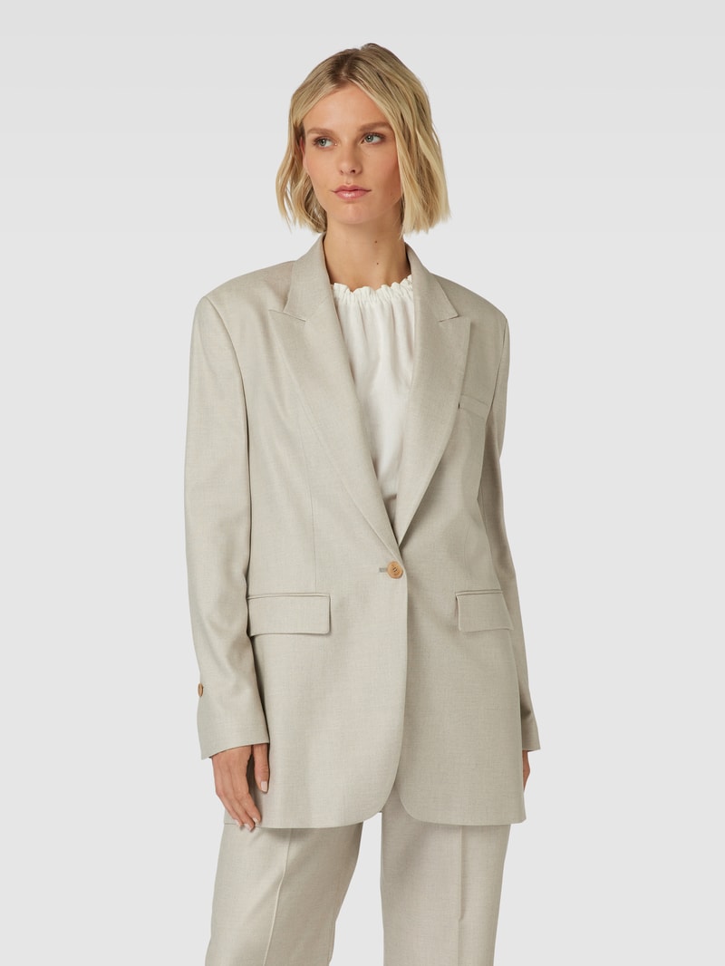 Blazer mit Leistentaschen in sand