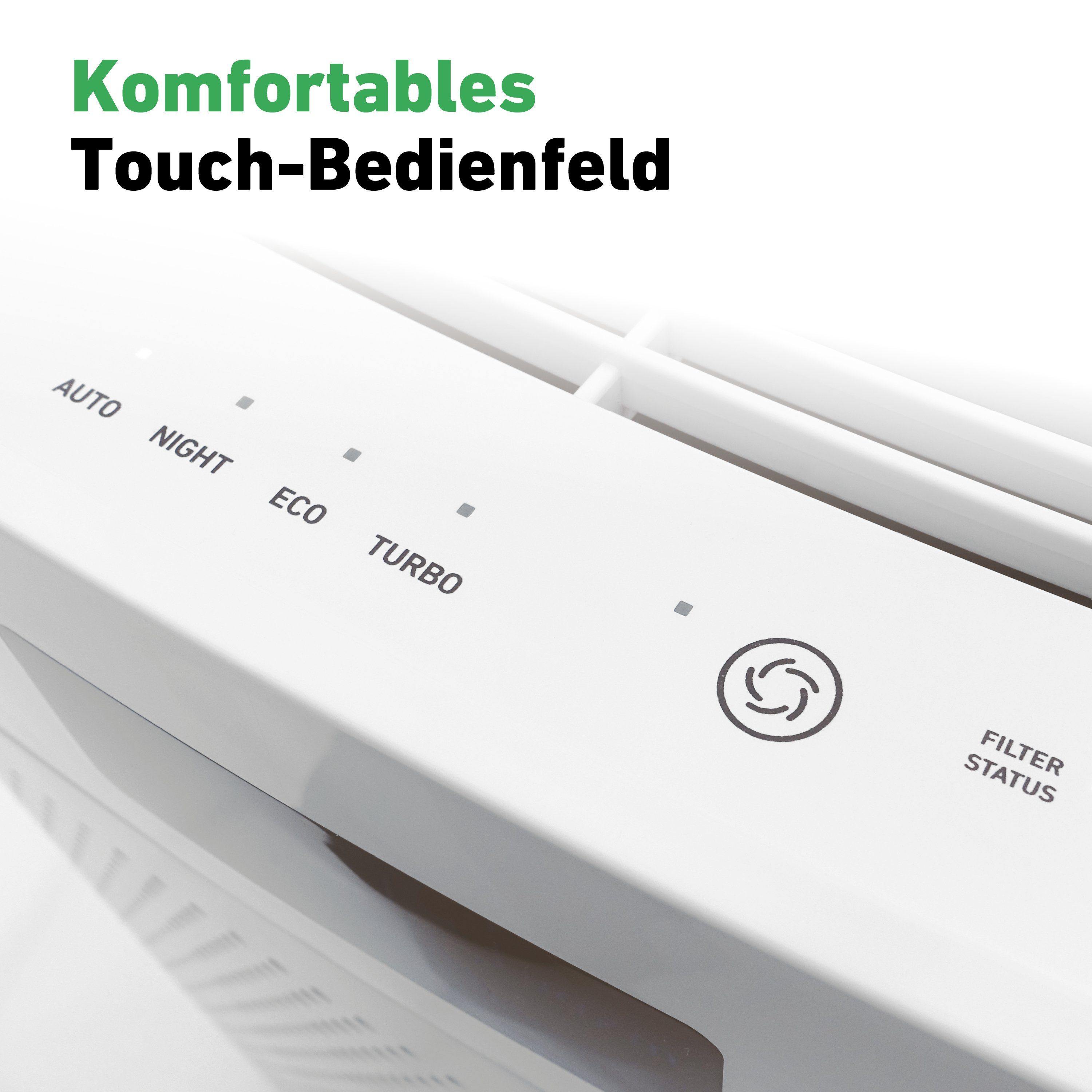 IDEAL Luftreiniger AP25, für 35 m² Räume, Made in Germany, HEPA-/Aktivkohlefilter, 99,99% Filterleistung