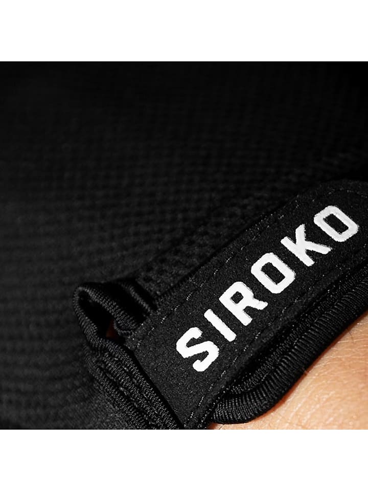 Siroko Fahrrad-Funktionshandschuhe in Schwarz günstig kaufen