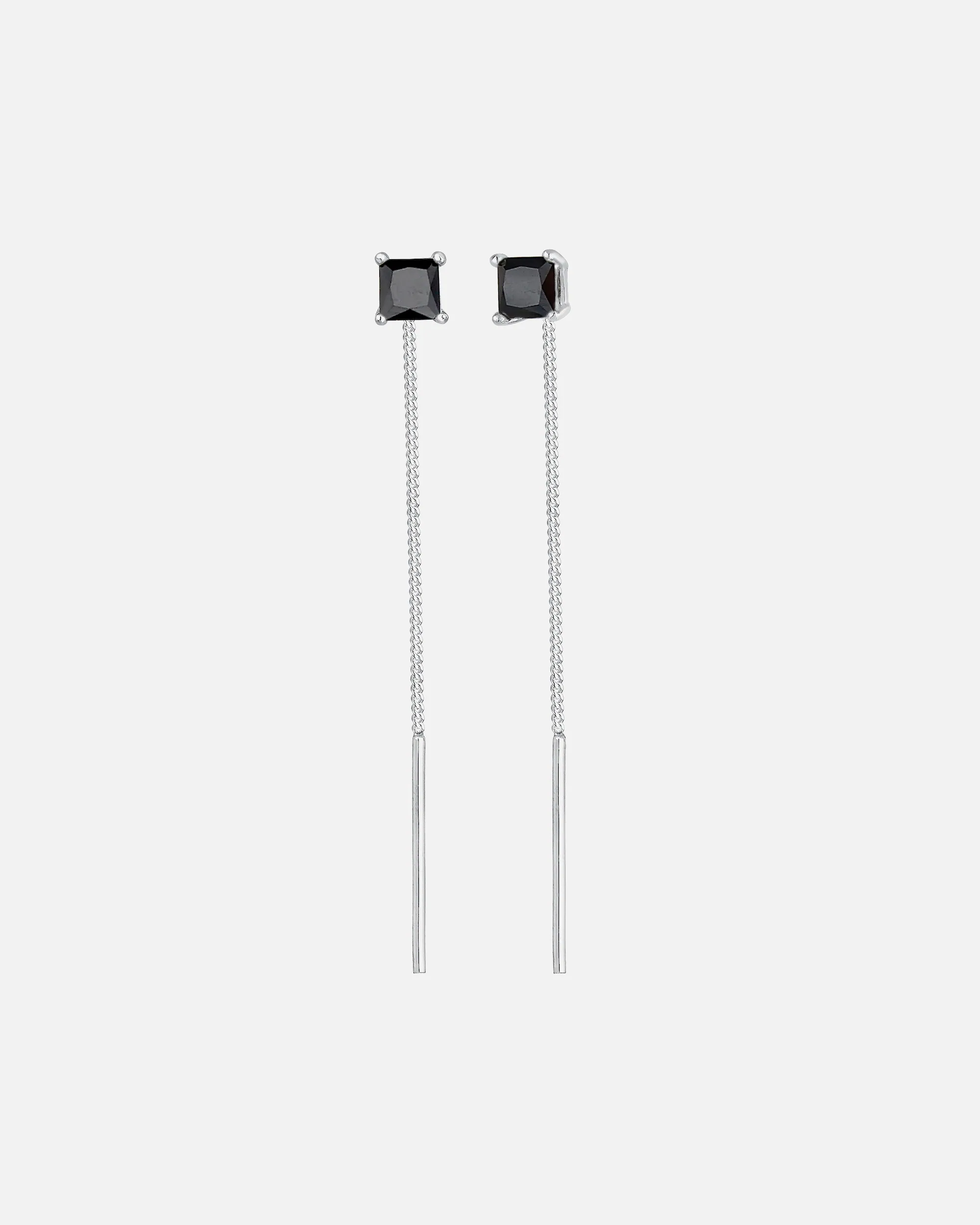 Elli ženske minimalističke geometrijske naušnice s kubnim cirkonom, izrađene od 925 sterling srebra