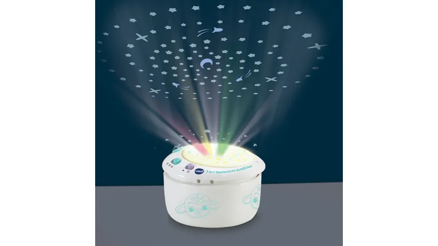 VTech 550504 - Baby - 3-in-1 Sternenlicht-Schäfchen