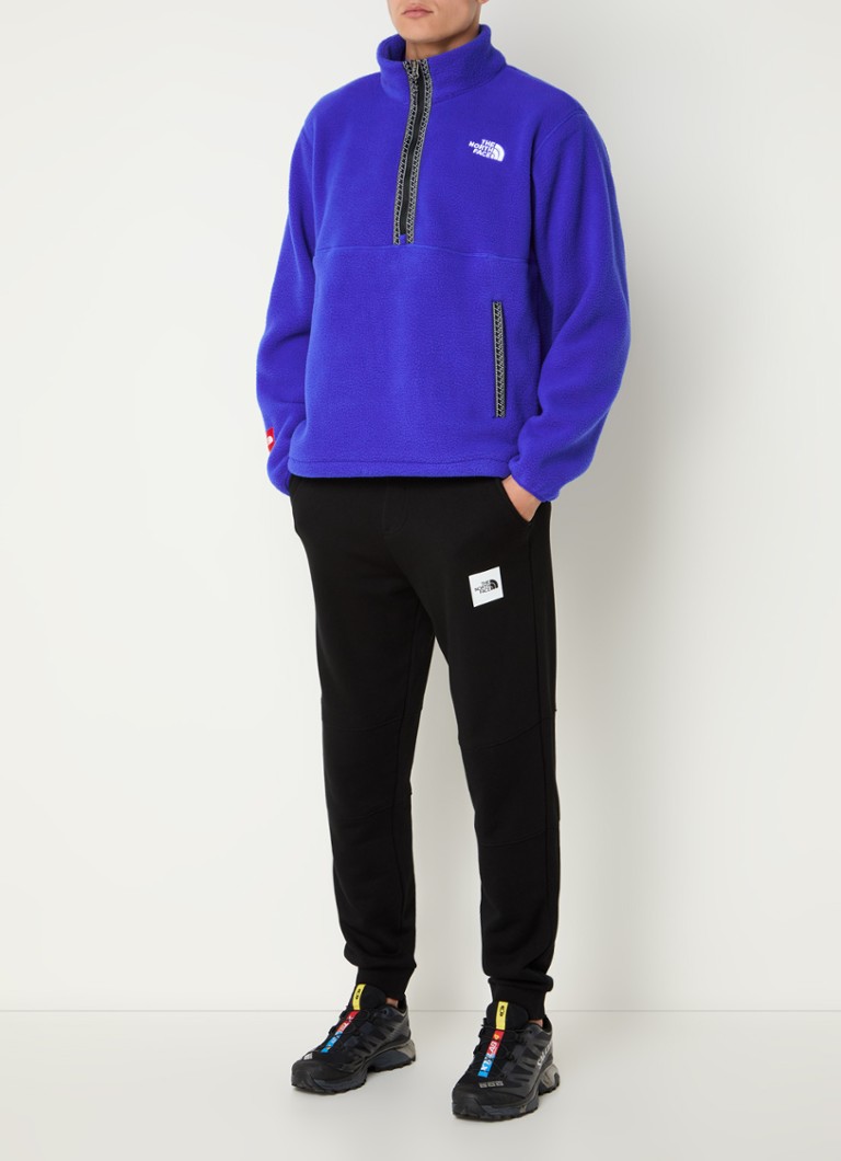 The North Face Fleece sweater with half zip and logo embroidery