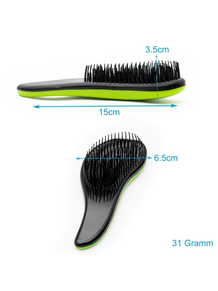 Intirilife Haarbürste Mini Bürste Detangler Bürste in Grün günstig kaufen onesize