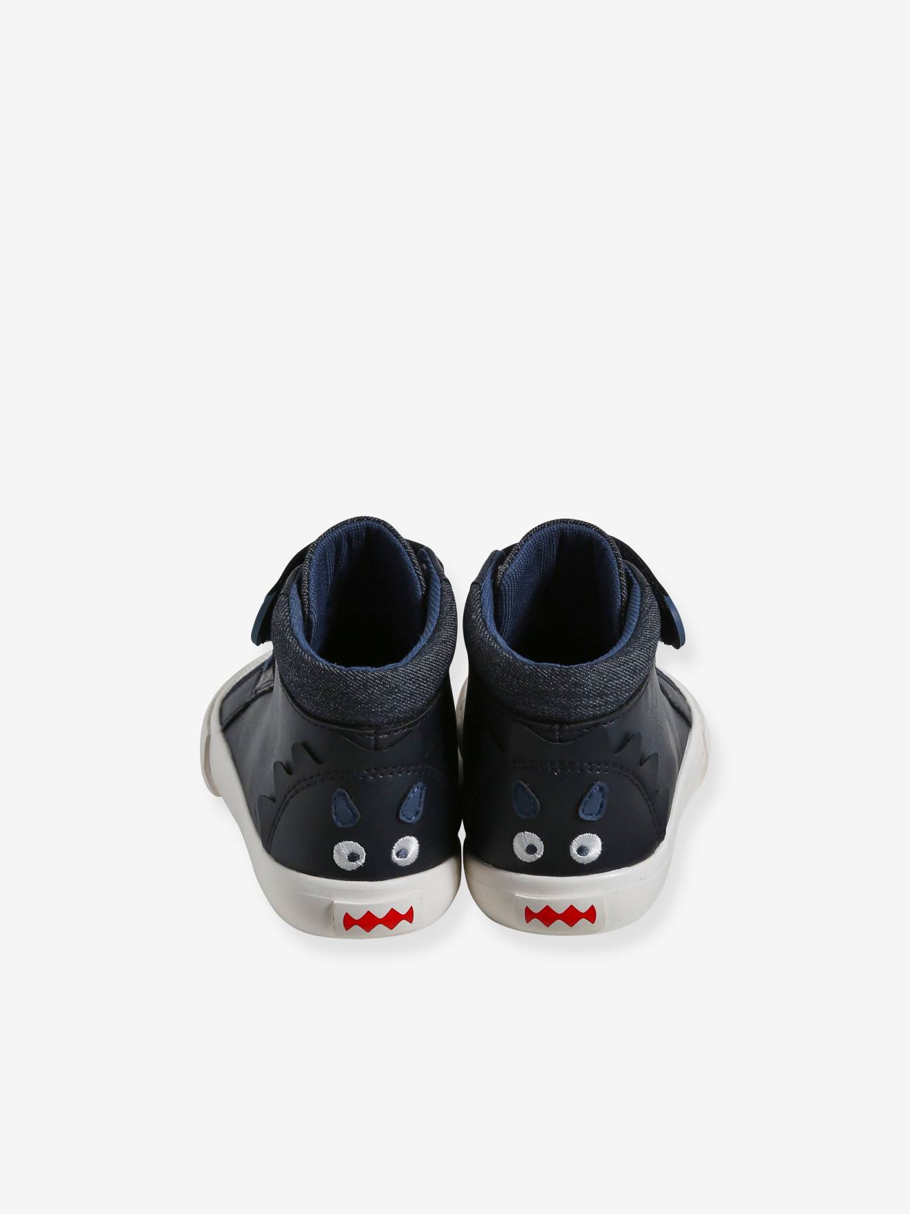 Vertbaudet Kinder High-Sneakers mit Anziehtrick - marine