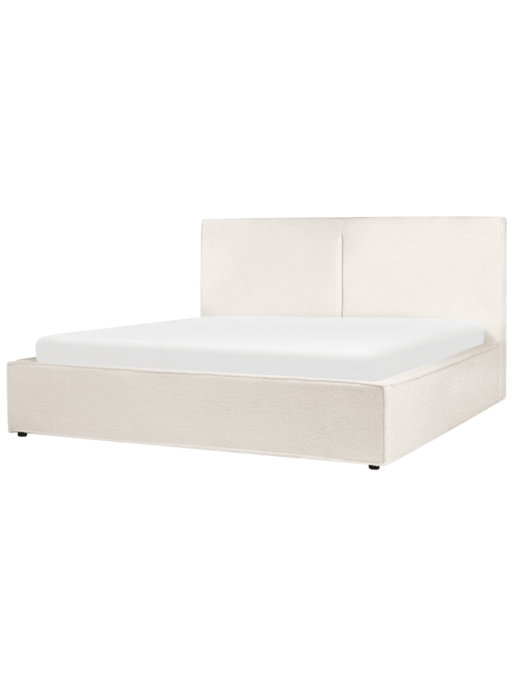 Beliani Doppelbett MOISSAC in Weiß/Schwarz - (W) 197 x (H) 108 x (L) 224 cm günstig kaufen onesize