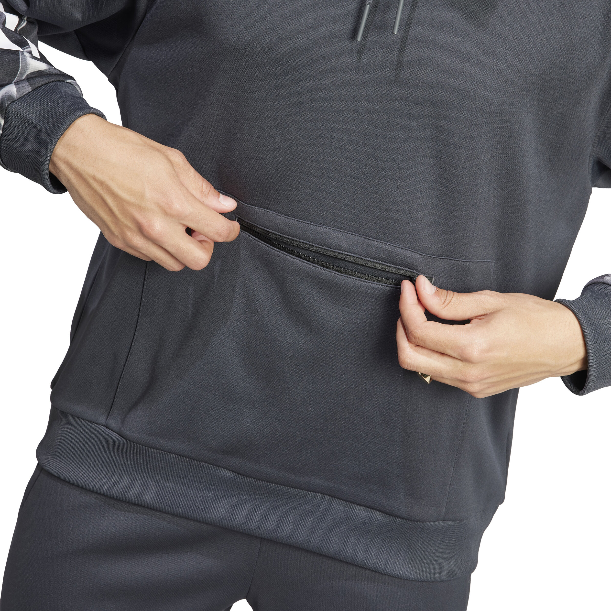 Future Icon AOP Hoody Herren - Schwarz, Weiß
