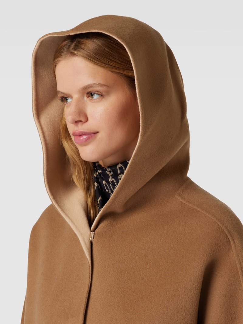 Jacke mit Druckknopfleiste Modell 'MAGNO' in camel