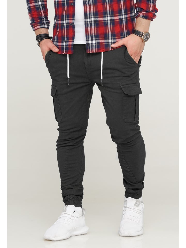 SOULSTAR Cargohose - MPVEGAS Jogger-Hose Jeanshose Stoffhose in Schwarz günstig kaufen