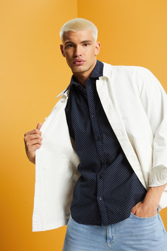 Button-Down-Hemd mit Print
