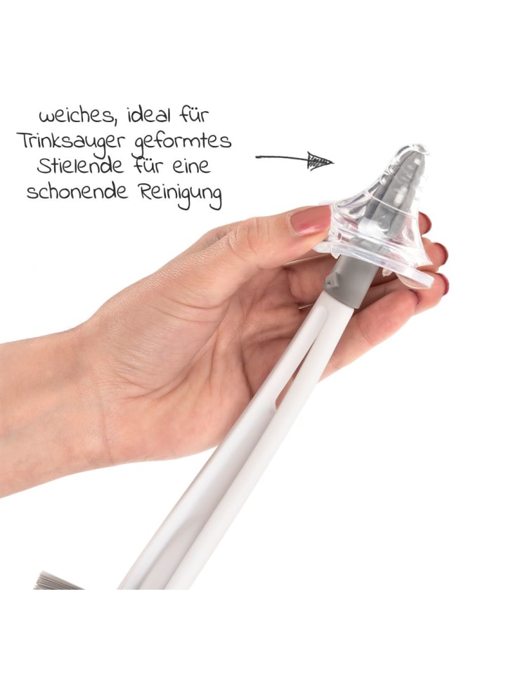 MiaMia 2-tlg. Reinigungsset für Babyflaschen - Abtropfgestell in grau,weiss günstig kaufen onesize