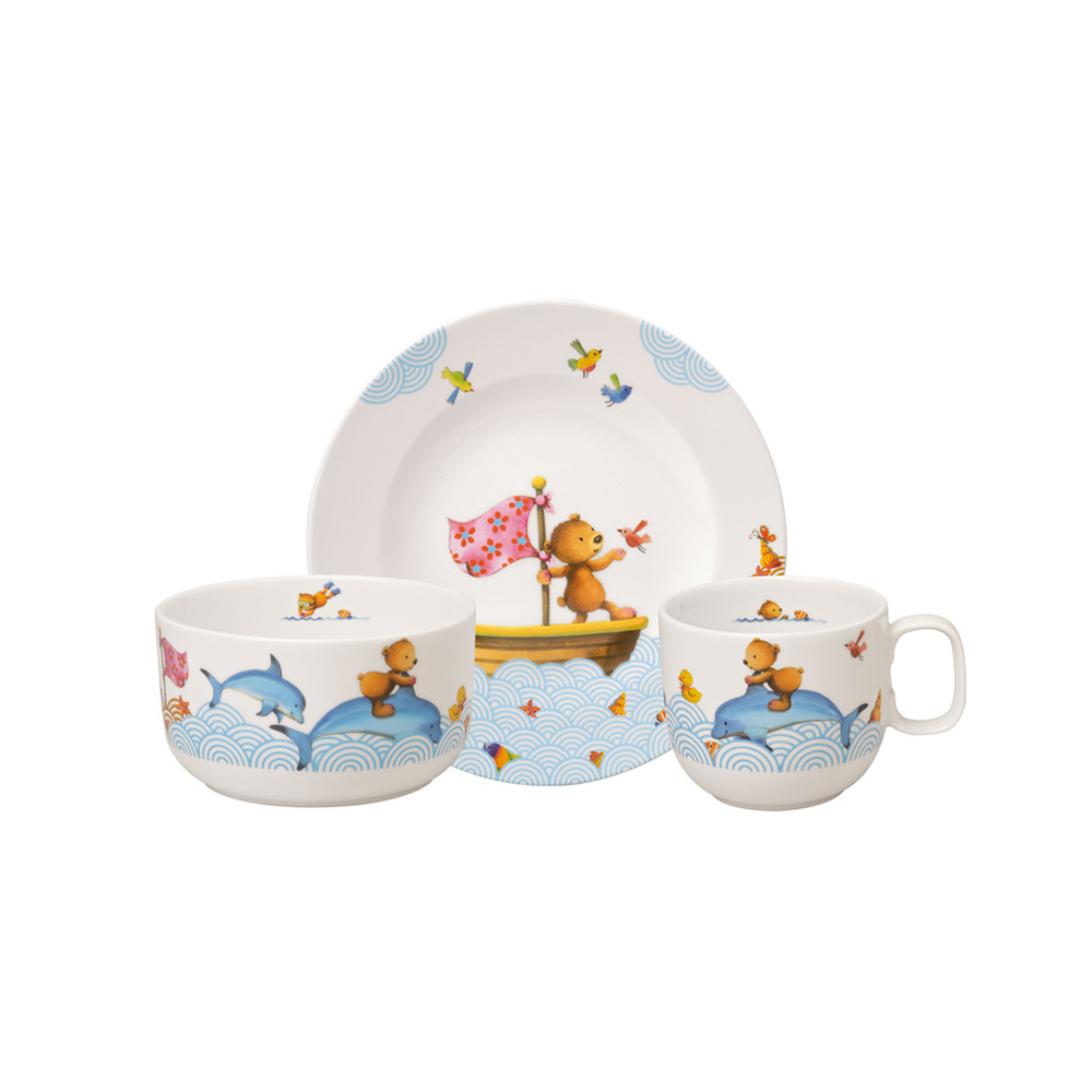 Villeroy & Boch Set 3pcs EF Happy as a Bear Vaisselle pour enfant
