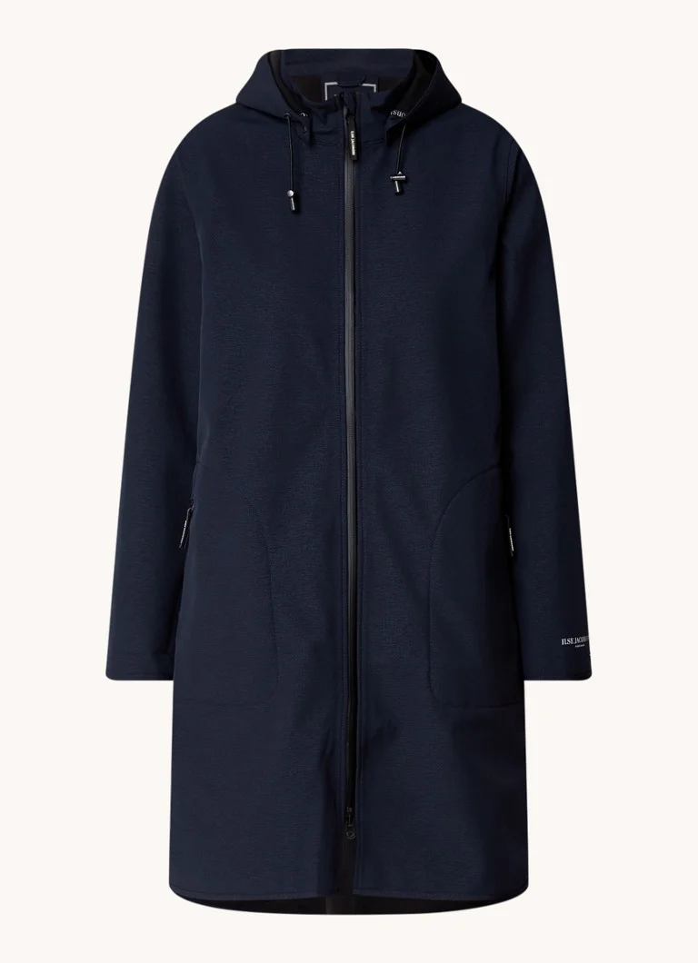 Veste imperméable softshell Ilse Jacobsen Rain128 avec capuche amovible