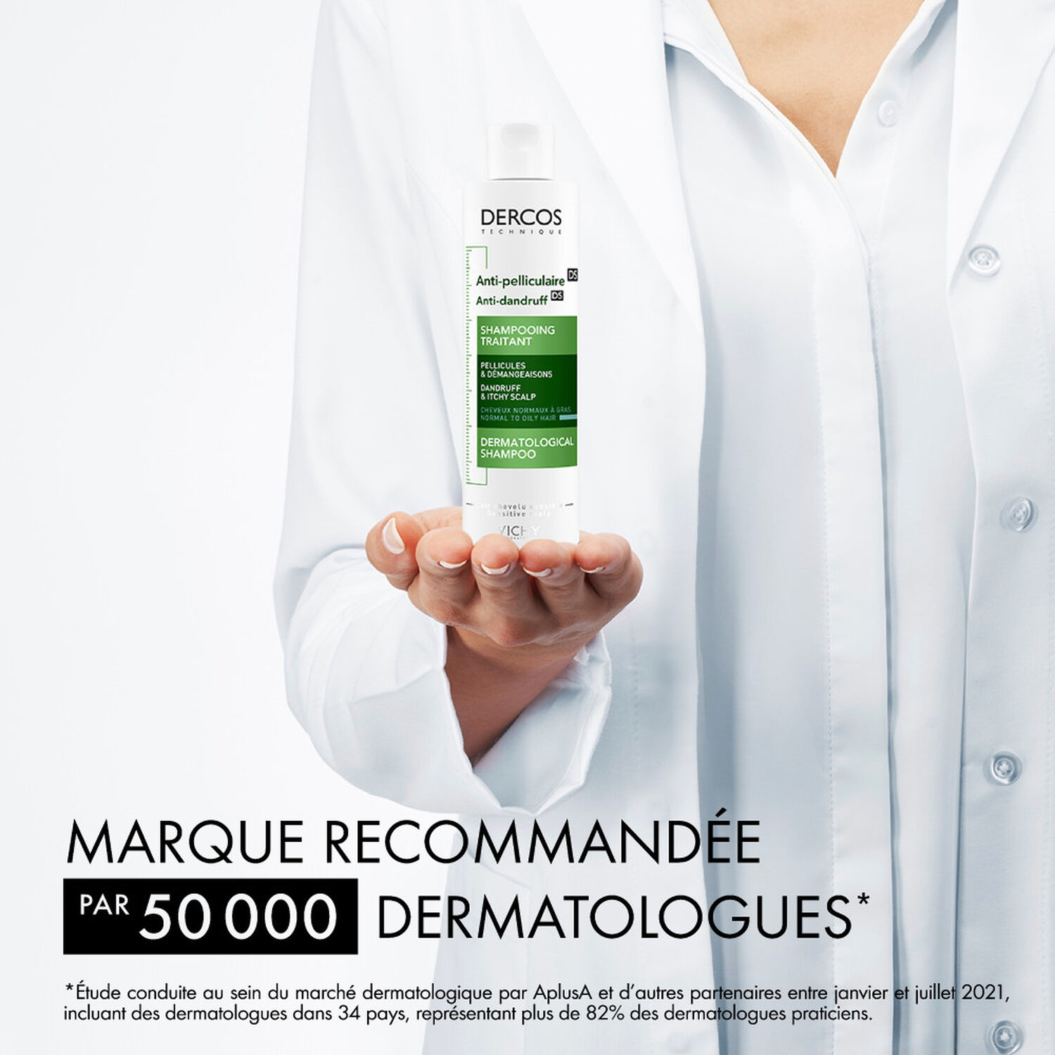 Vichy Dercos Technique Shampooing Anti-Pelliculaire - Cheveux Normaux à Gras