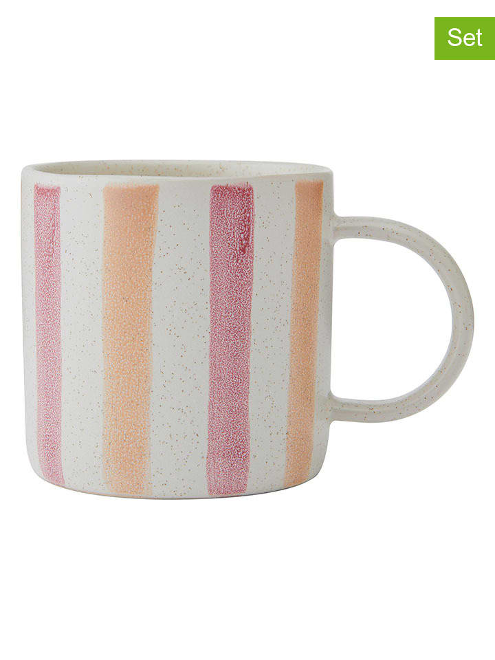 Mikasa 2er-Set: Tassen in Rosa/ Gelb - 380 ml günstig kaufen onesize